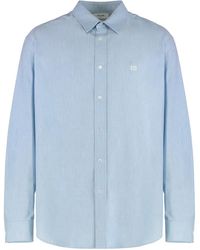 Celine - Loose Cotton Chambray Shirt - Lyst