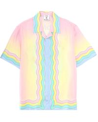 CASABLANCA - "Flaming Tennis Ball" Shirt - Lyst