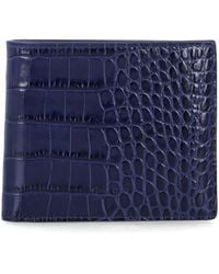 Tom Ford - Croc-Effect Leather Bi-Fold Wallet - Lyst