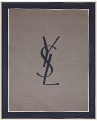 Saint Laurent - Pareo Rayures Cassandre - Lyst