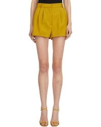 Elisabetta Franchi - Wool Shorts With Stitching - Lyst
