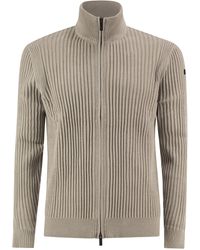Rrd - Ribbed Zip-Up Cardigan - Lyst