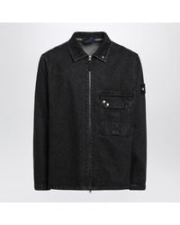 Stone Island - Denim Shirt Jacket - Lyst