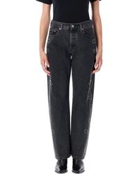 Levi's - High-Waisted Straight-Leg Jeans - Lyst