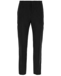 McQueen - Gabardine Pant - Lyst