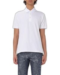 Etro - Cotton Polo - Lyst