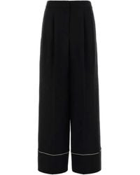 Fendi - Wool Blend Pyjamas Pant - Lyst