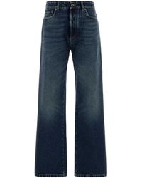 Miu Miu - Five-Pocket Loose Fit Denim Jeans - Lyst
