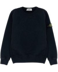 Stone Island - Felpa Con Logo "Patch" - Lyst