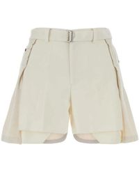 Sacai - Polyester And Denim Shorts - Lyst