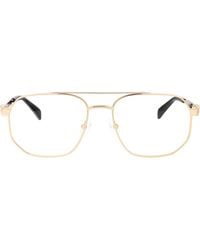 McQueen - Transparent Metal Glasses - Lyst