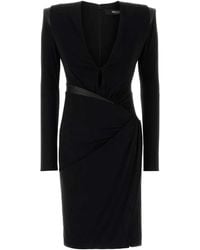Versace - Dress With Decorative Draping - Lyst