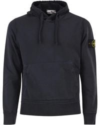 Stone Island - Regular Fit Sweatshirt With Hood And Kangaroo Pocket - Lyst