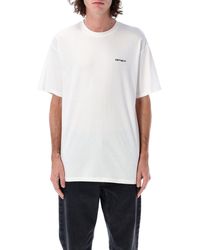 Carhartt - S/S Script Embroidery T-Shirt - Lyst