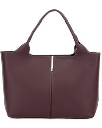 Tod's - Medium-Small Leather Shopping Bags - Lyst
