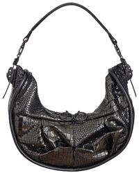 Junya Watanabe Glazed Leather Crossbody Bag in Blue | Lyst