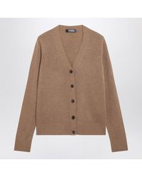 Max Mara - Camel Wool Cardigan - Lyst