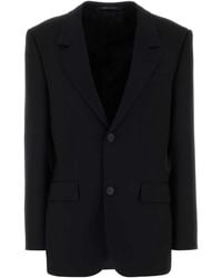 Balenciaga - Black Wool Blazer - Lyst