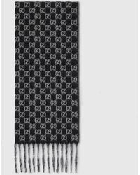 Gucci - Gg Wool And Cashmere Scarf - Lyst