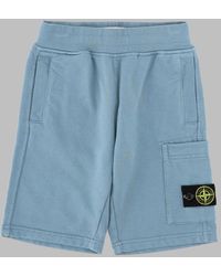 Stone Island - Bermuda Con Logo - Lyst