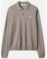 Maison Kitsuné - Maison Kitsuné Profile Fox Comfort Polo Jumper - Lyst
