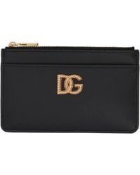 Dolce & Gabbana - Leather Card Holder Wallets & Purses - Lyst