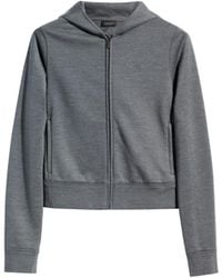 Gucci - Silk And Cotton Jersey Zip-Up Sweatshirt - Lyst