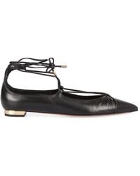 Aquazzura - Gabi Pointy-Toe Ballet Flats - Lyst