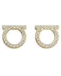 Ferragamo - Tone Gancini Crystal Bijoux - Lyst