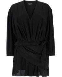 Balenciaga - Crepe Mini Dress - Lyst