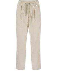 Herno - Bright Corduroy Resort Trousers - Lyst