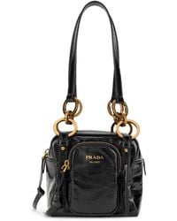 Prada - Dangle Leather Bag - Lyst