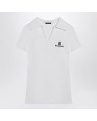 Balenciaga - Short-Sleeve Nano Bb Tank Top - Lyst