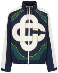 CASABLANCA - Check Applique Windbreaker Jacket - Lyst