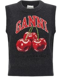 Ganni - 'Cherry' Vest - Lyst