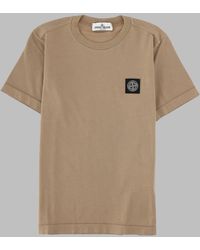 Stone Island - T-Shirt Con Logo - Lyst