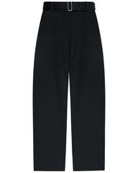 Studio Nicholson - "Doring" Belted Round Leg Pant - Lyst