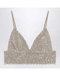 Ami Paris - Cropped Top With Sequins - Lyst