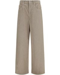 Brunello Cucinelli - Straight-Leg Cotton And Linen Pants - Lyst