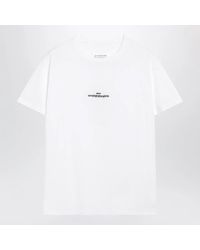 Maison Margiela - Cotton Jersey T-Shirt With Logo Reverse - Lyst