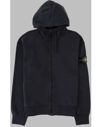 Stone Island - Zip-Up Hooded Sweatshirt - Lyst