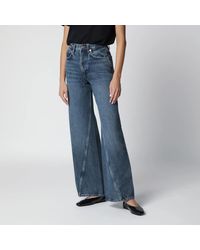 Anine Bing - Washed Jeans With Curved Front Seams - Lyst