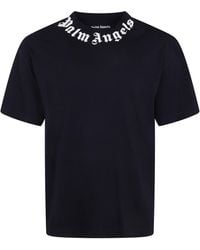 Palm Angels - "Neck Logo" Regular Tee - Lyst