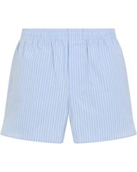 Ami Paris - Light Elasticated Cotton Shorts - Lyst