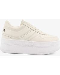 Celine - Block Sneakers Low-Top Leather Sneakers - Lyst
