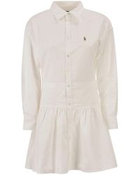 Polo Ralph Lauren - Oxford Cotton Shirt Dress - Lyst