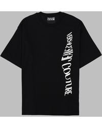 Versace Jeans Couture - T-Shirt Con Logo "Liquify Rubber" - Lyst