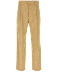 Dries Van Noten - Camel Viscose Blend Pant - Lyst