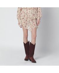 Isabel Marant - Lolita Mini Skirt With Floral Print - Lyst
