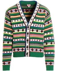 KENZO - Fairisle Jacquard Cardigan - Lyst